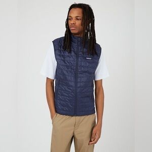 Patagonia Men’s Nano Puff Vest in Navy Blue Windproof Water Resistant 84242